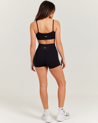 Aura Micro Cross Over Shorts - Black