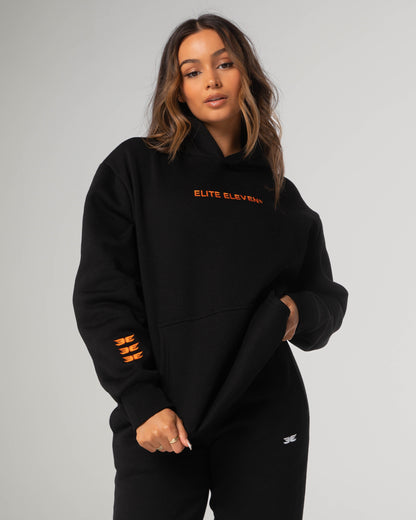 Registered Hoodie - Black/Orange