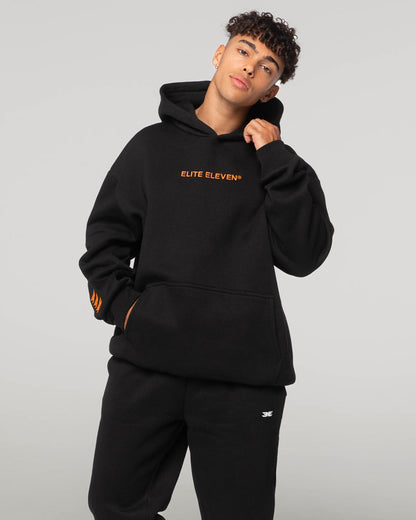 Registered Hoodie - Black/Orange