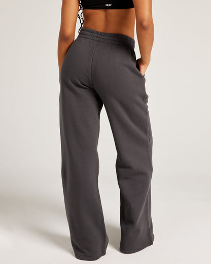 Omni Wide Leg Trackpants - Charcoal